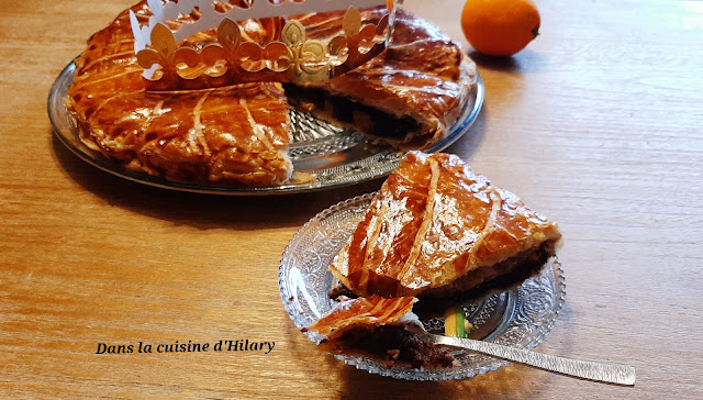 Galette des rois au chocolat et à l'orange