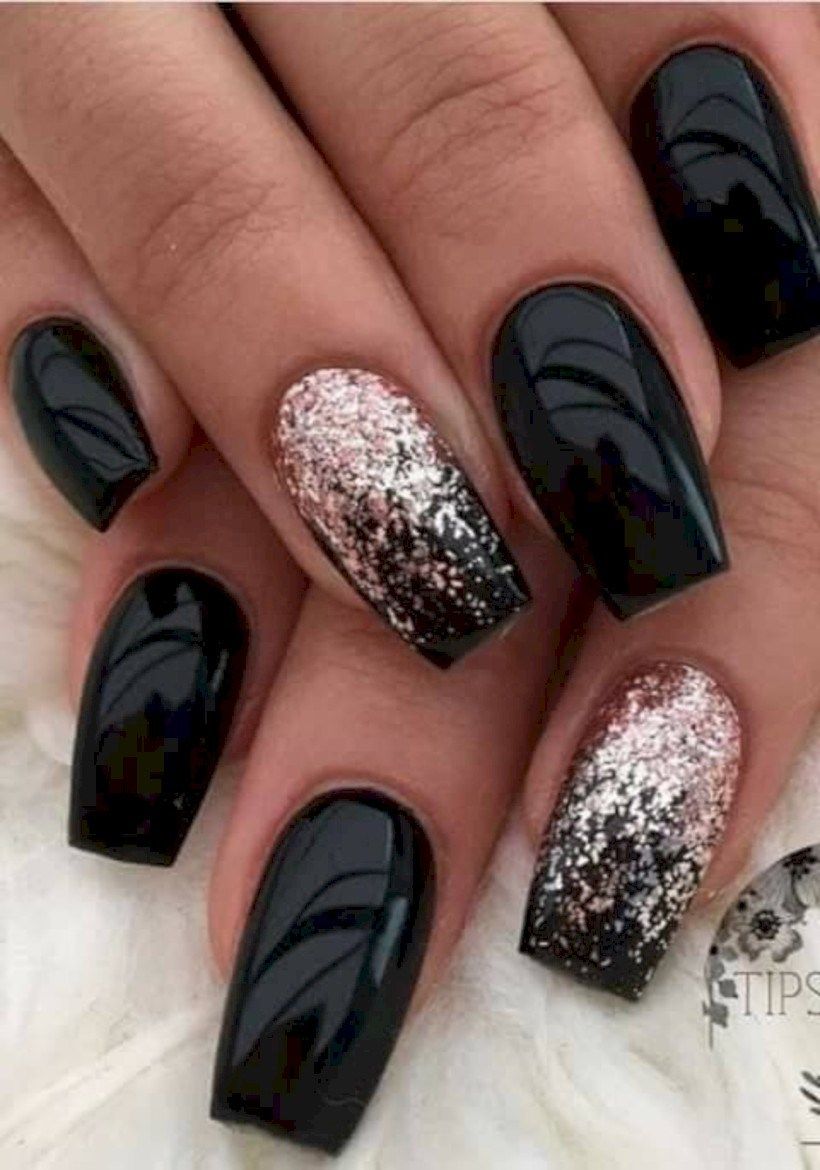 Trending Black Nails Art Manicure Ideas