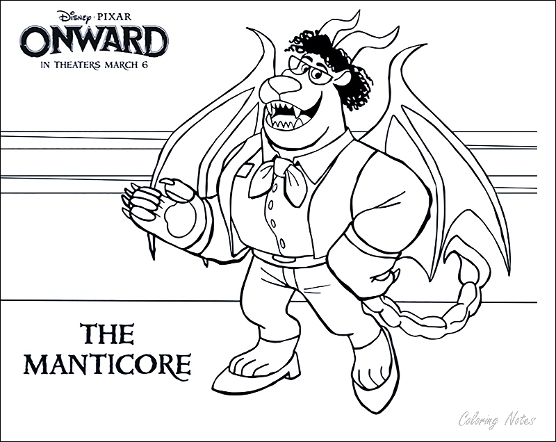 Onward, Coloring Pages, Disney, Pixar