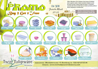 Promo Tulipware Buy 2 Get 1 Free Juli - Agustus 2011