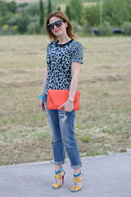 Maison Scotch mixed prints blouse, boyfriend jeans, Fashion and Cookies