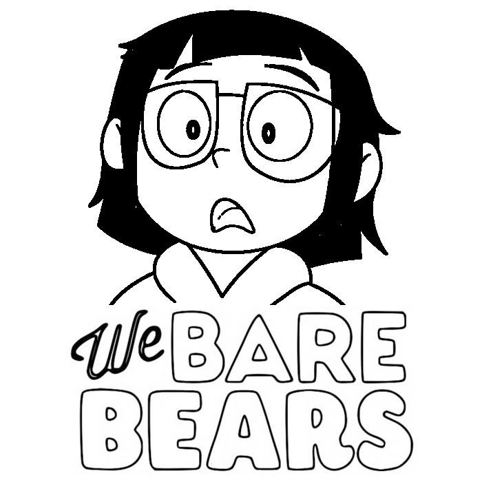 We Bare Bears Drawing | We Bare Bears Coloring Pages | Outline Vector