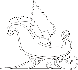 Sleigh Coloring Pages