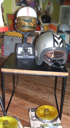 70s helmet lamp ...Pierre Guariche table 50s 1950 1960 60s design