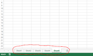 Sheets in excel file or workbook