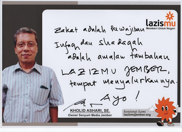 Statemen Kholid Ashari untuk Lazismu Jember