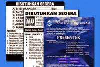 Contoh Iklan Lowongan Kerja Yang Baik Dan Benar