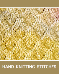 HowToKnit - Leaf Lace Pattern. An easy to follow lace pattern with all over leaves.