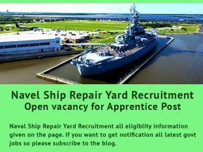 Naval Ship Repair Yard Apprentice post