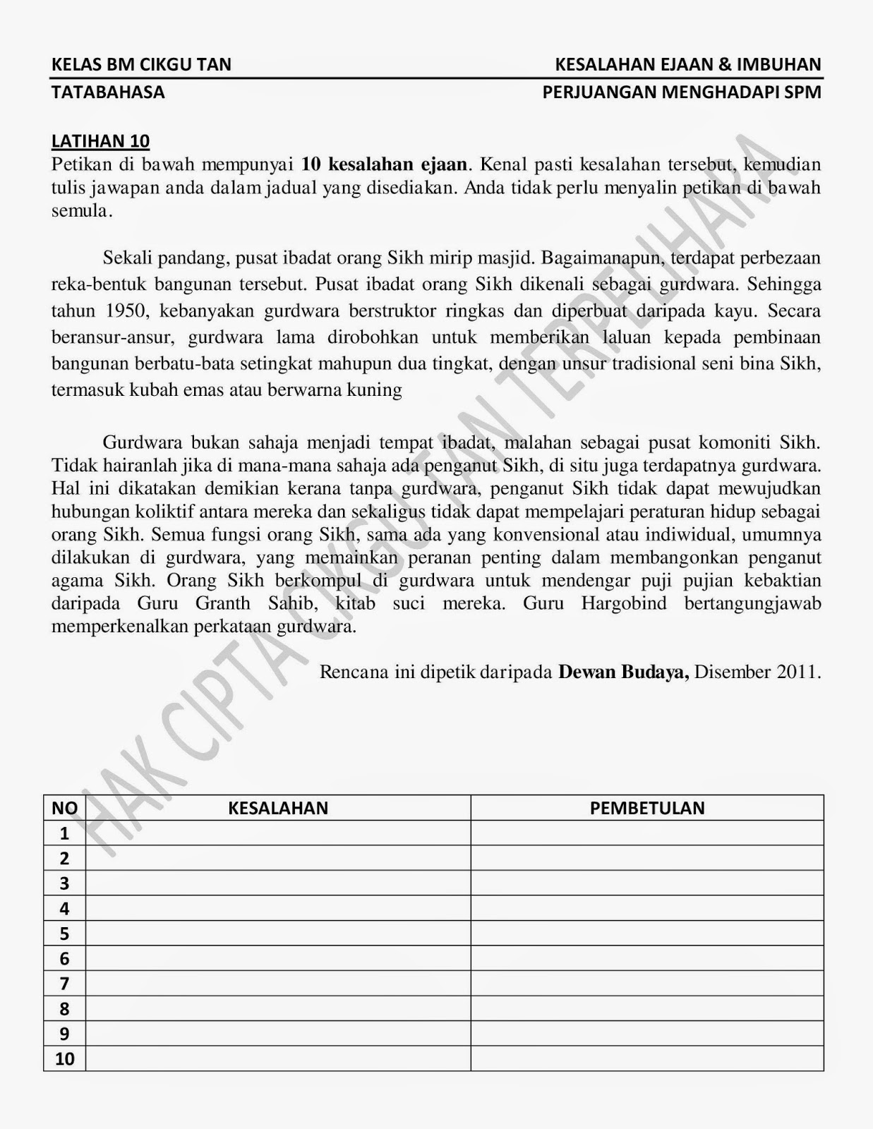Laman Blog Cikgu Tan Cl