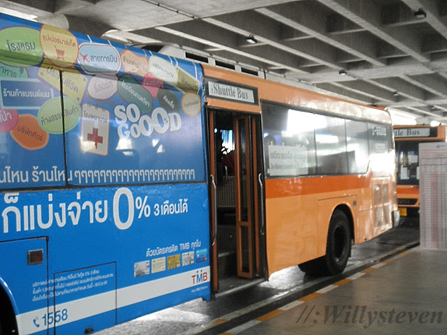 Suvarnabhumi International Airport of Bangkok  Free Shuttle Bus antara Suvarnabhumi dan Don Mueang Airport, Bangkok