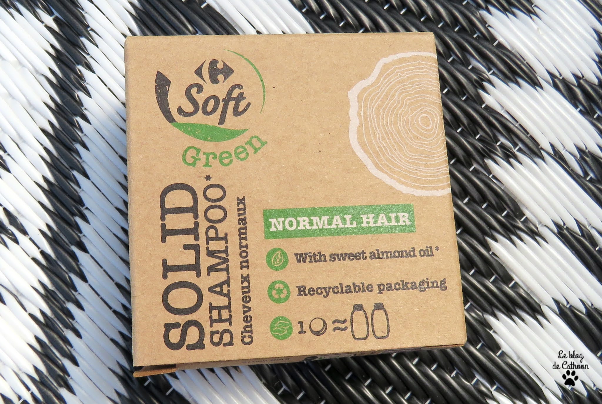 Solid Shampoo - Shampoing Solide Cheveux Normaux - Soft Green (Carrefour)