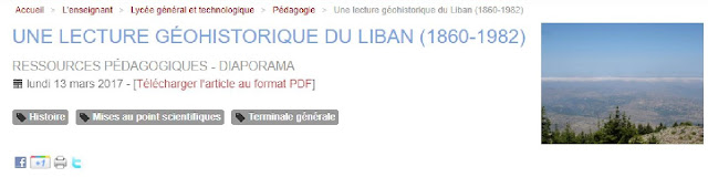 2017_Fevret_Lecture géohistorique du Liban