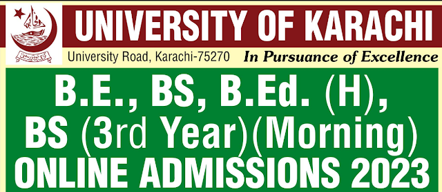 Admissions schedule- 2023 University of Karachi.University Of Karachi Announced Admissions 2023 .Open merit based Dept Karachi university admission 2023.