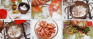Salade de calamar aux légumes