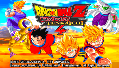 Dragon Ball Z Budokai Tenkaichi 4 CSO Mod Permanent Menu PPSSPP
