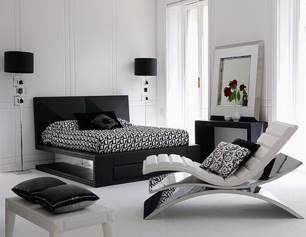 Black And White Bedroom Decorating Ideas