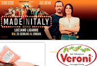 Logo Concorso '' Veroni ti porta al cinema'': vinci 1.000 coppie di biglietti per il film ''Made in Italy''