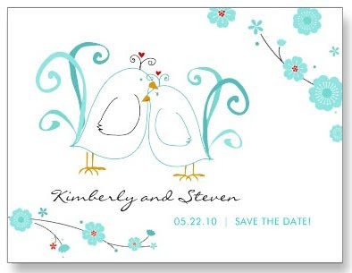 Tiffany Blue Wedding Lovebirds Collection