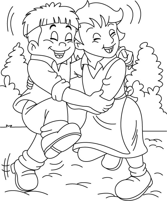 Friends Coloring Pages 9