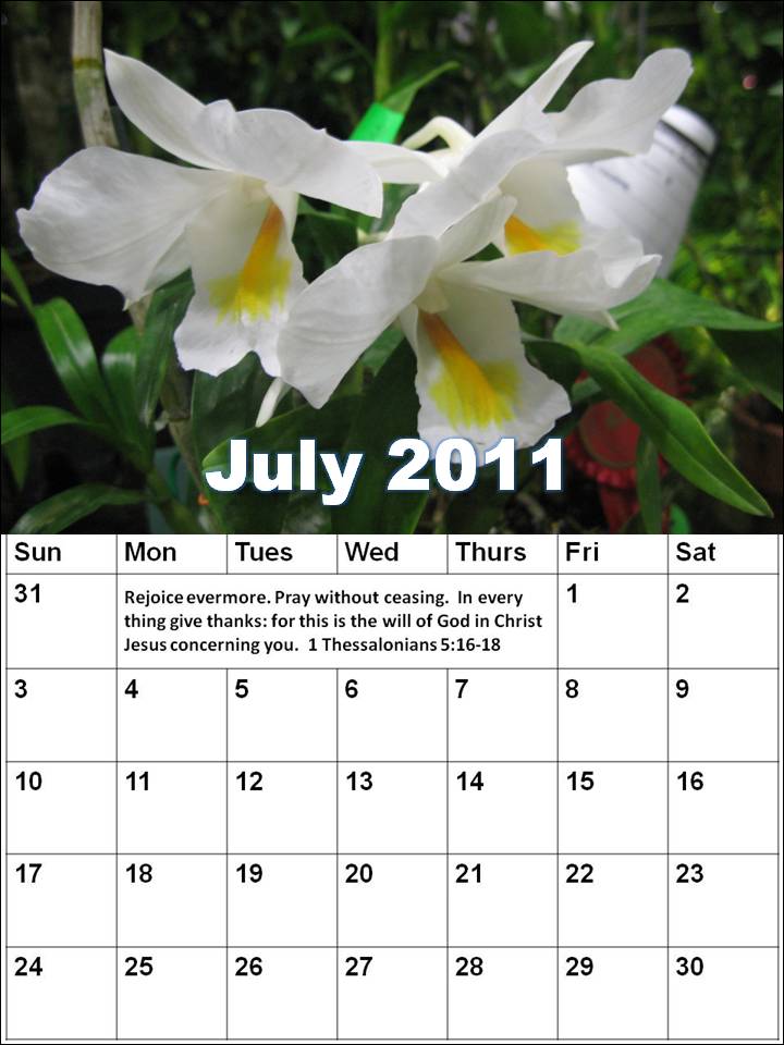 blank calendar 2011 july. Blank Calendar 2011 July or