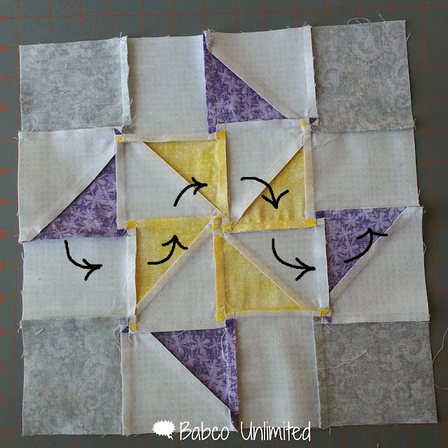 BabcoUnlimited.blogspot.com - Tuesday Tip, How to Make Your Quilt Seams Lie Flat, Quilt Hack