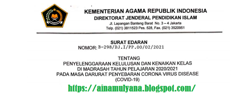 Persyaratan atau Ketentuan Kelulusan dan Kenaikan Kelas Peserta Didik  KETENTUAN KELULUSAN DAN KENAIKAN KELAS MI MTS MA TAHUN 2021 TAHUN PELAJARAN 2020/2021