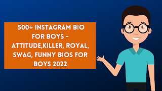 500+ Instagram Bio For Boys - Attitude,Killer, Royal, Swag, Funny Bios For Boys 2022