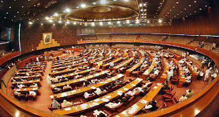 A view of the parliament house of Pakistan