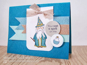 Wizard card using Magical Dreams Stamp set from Newton's Nook Designs