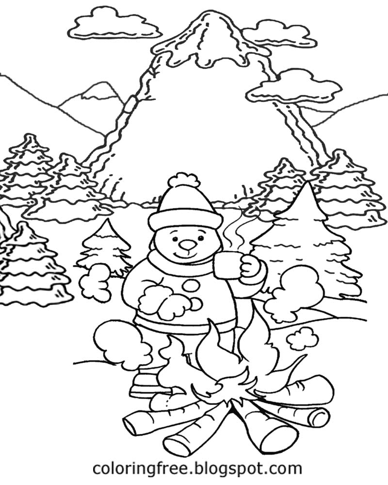Download Free Coloring Pages Printable Pictures To Color Kids Drawing ideas: Frozen Winter Snow Coloring ...