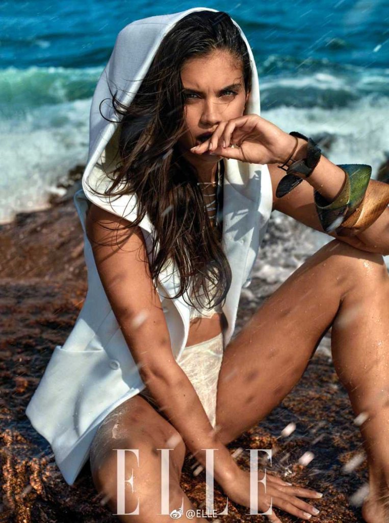 Sara Sampaio sexy model photo shoot Elle China Magazine October 2017