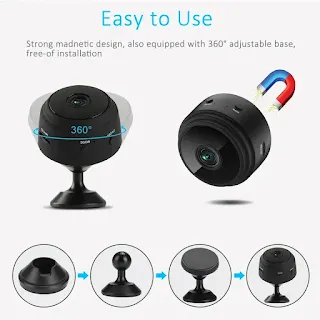 Camera Wireless Hidden WiFi Mini Camera HD 1080P by Small CCTV Home Security hown - store