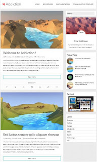 Addiction-Adsense Responsive Blogger Templates Without Footer Credit