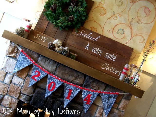 #fabulouslyfestive Reversible holiday banner by 504 main