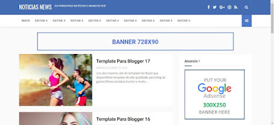  Templates Blogger Noticias News