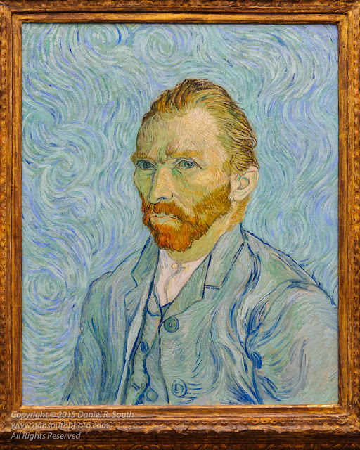 a photo of van gogh self portrait musee d'orsay paris