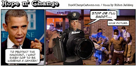 obama, obama jokes, political, humor, cartoon, conservative, hope n' change, hope and change, stilton jarlsberg, ferguson, michael brown, police, hands up