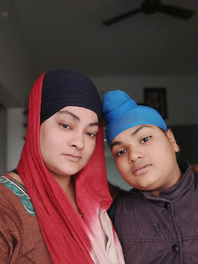 Baljinder Kaur Ji with her kid