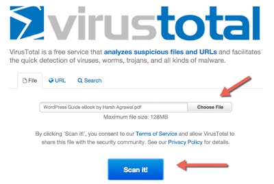 How To Check Virus Online By Uploading File?