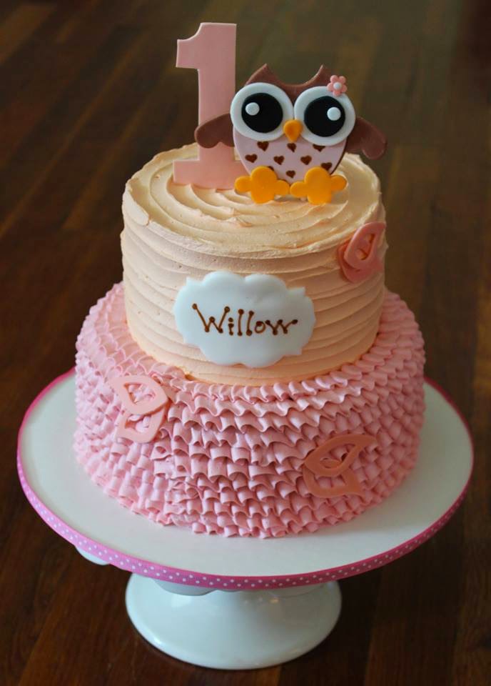 Cakes by Becky: Owl First Birthday