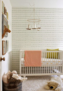 dormitorio bebé papel pintado