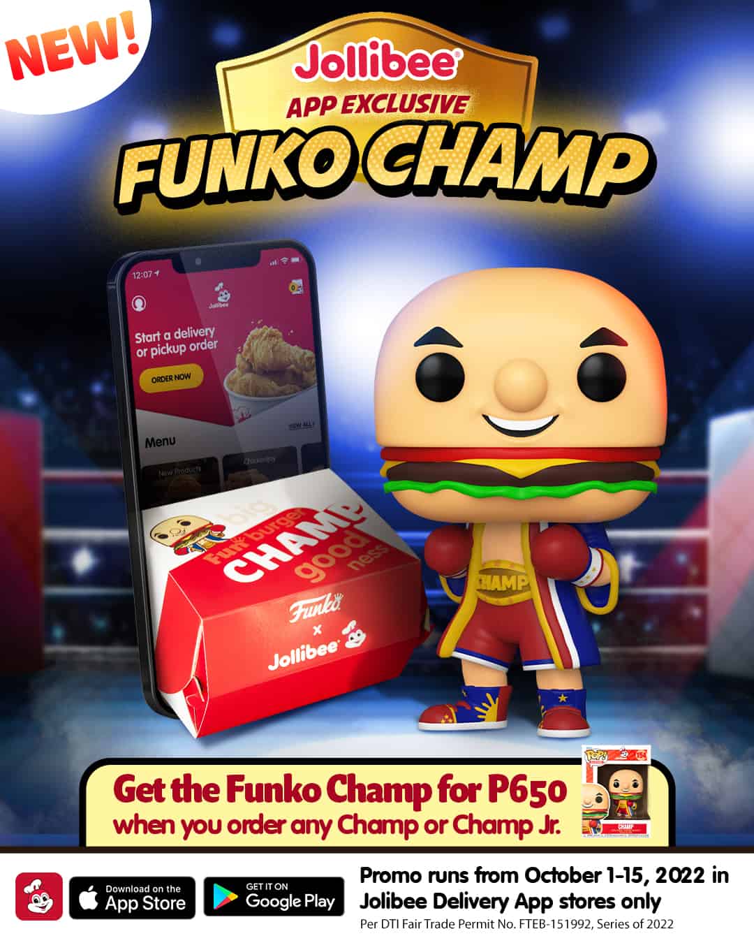 Exclusive Champ Funko Pop from Jollibee Available from October 1-15, 2022