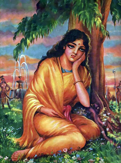 Sita in Ashoka garden