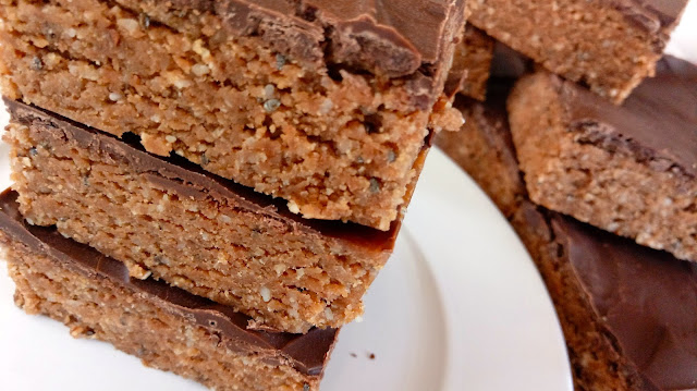 Chocolate Peanut Butter Protein Bars