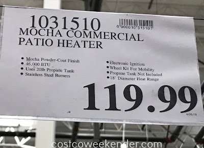 Deal for the Fire Sense Commercial Patio Heater at Costco