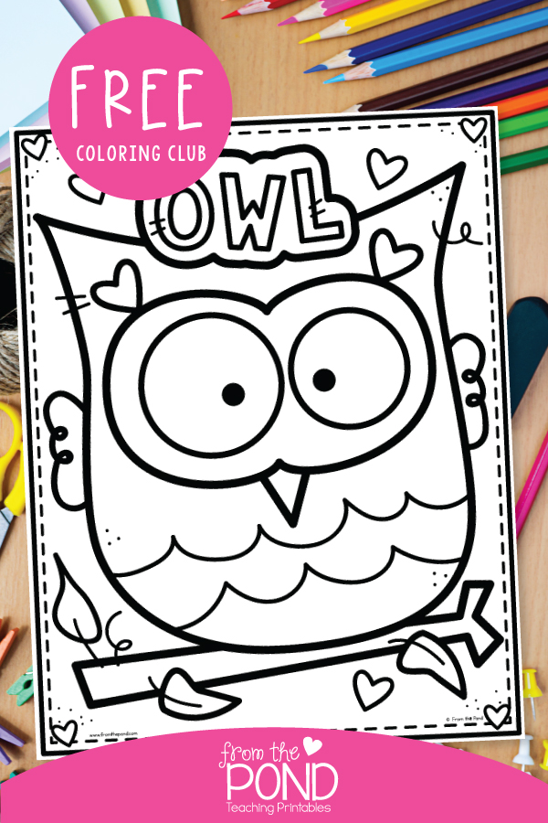 Free Owl Coloring Pages To Download