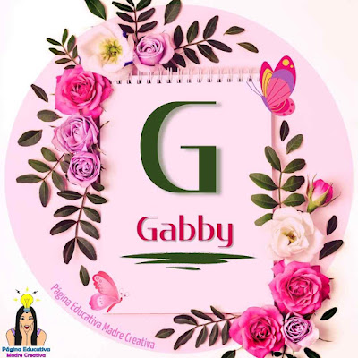 Cartel para imprimir del nombre Gabby gratis