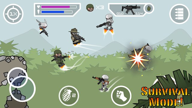 Doodle Army 2 : Mini Militia MOD Unlimited Money Pro v3.0.87 Apk Android Game Terbaru