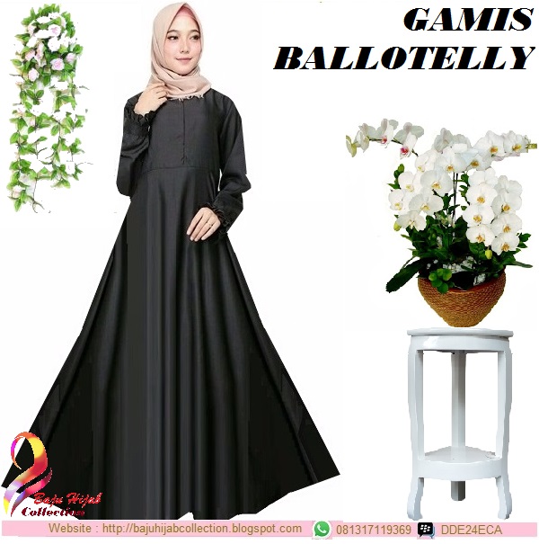 Gamis Ballotelly Hitam